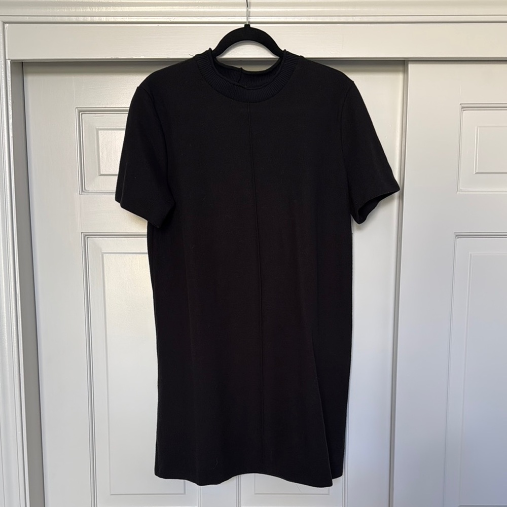 NWT Black Mini T-Shirt Knit Dress